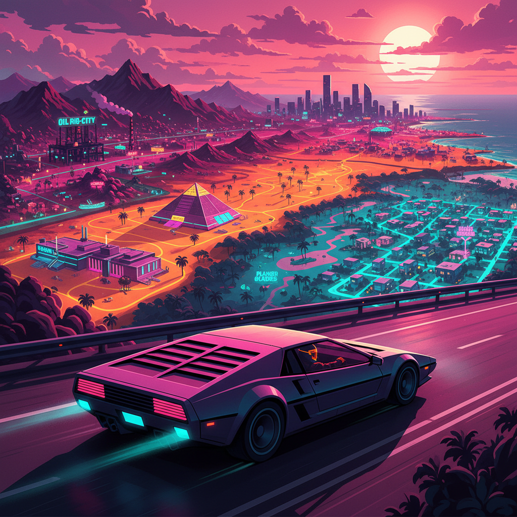 Official Screenshots Confirm Four Major Regions Outside Vice City, Revealing the Scale and Satire of Leonida
